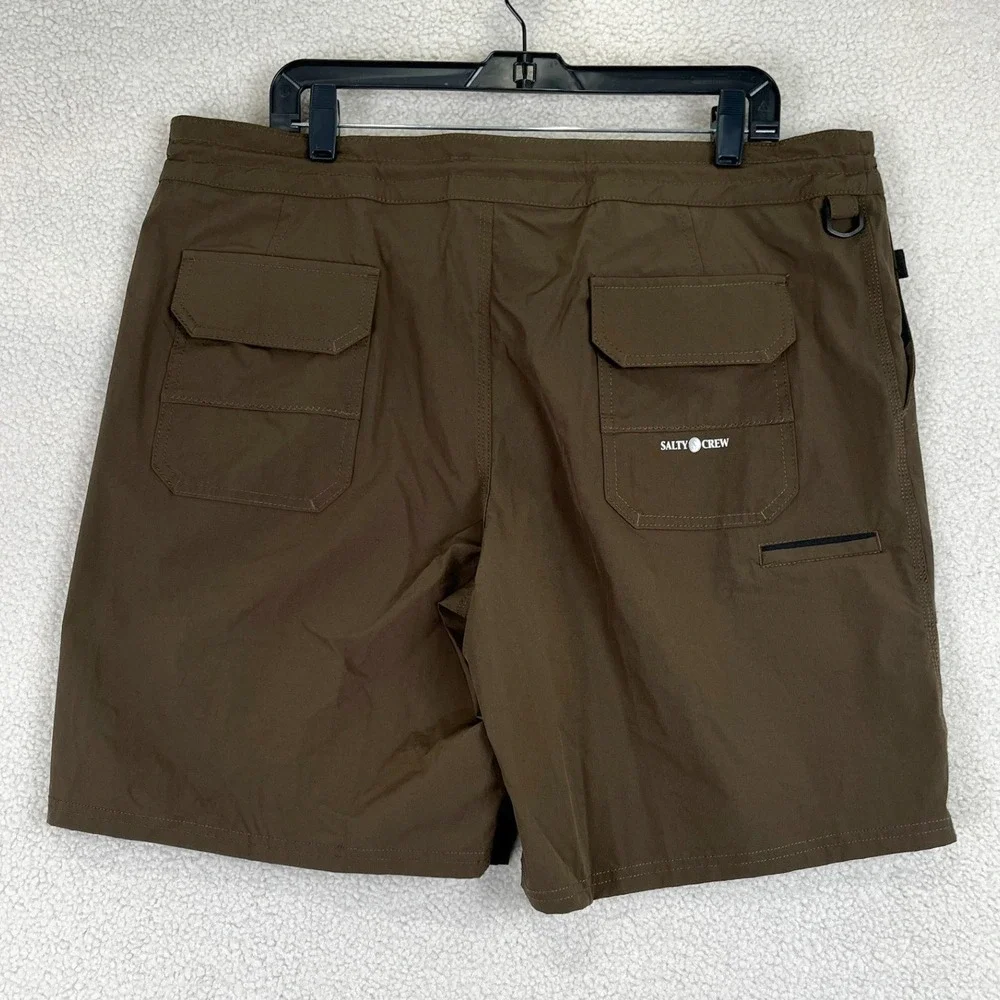 Salty Crew Leeward Utility‎ Shorts Boardshort Mens 38 Brown Tech Hybrid Surf